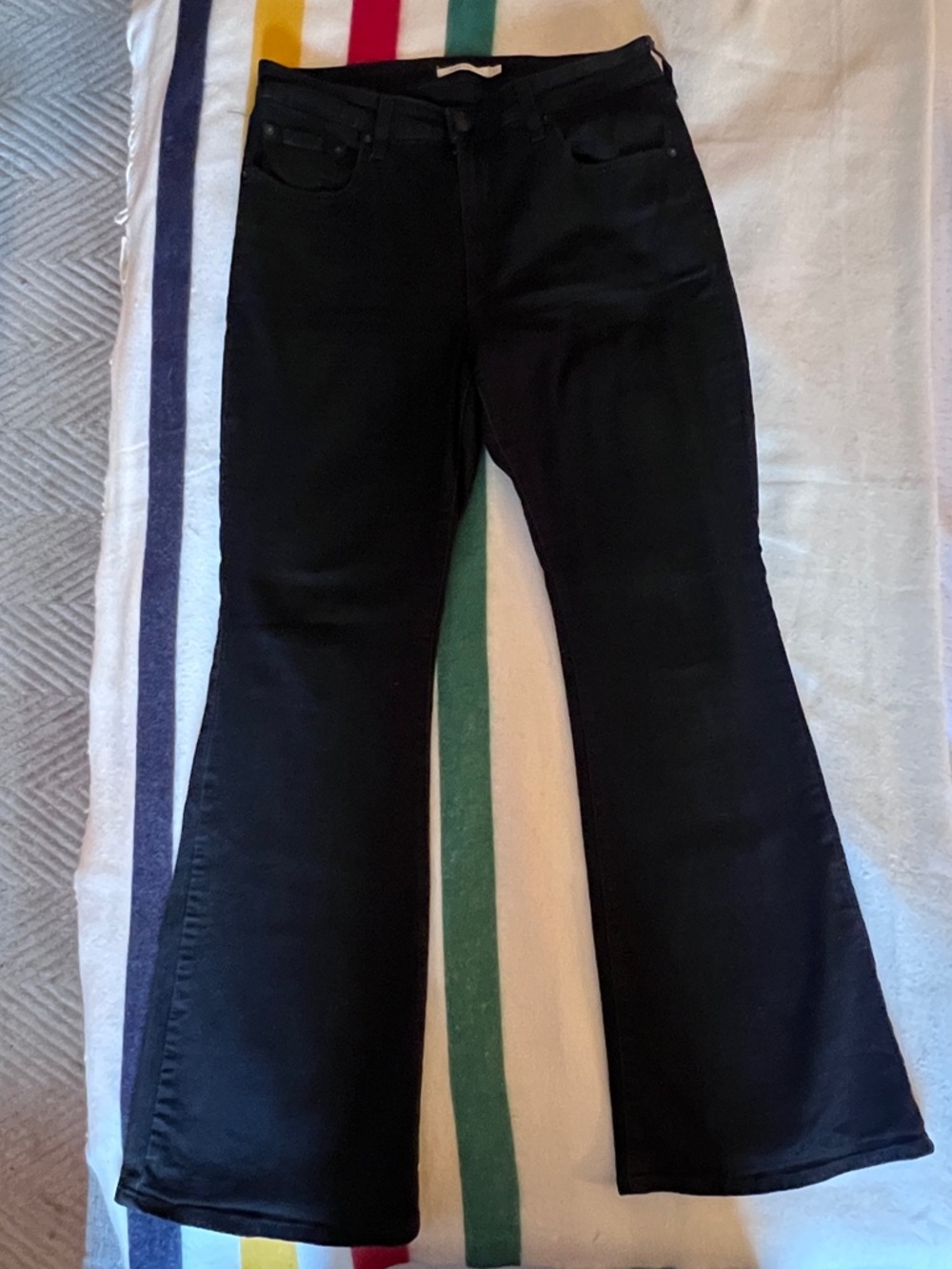Levi's 726  Black Flared Jeans 32